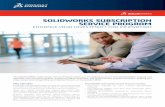 SOLIDWORKS SUBSCRIPTION SERVICE PROGRAM Sheet_Subscription...The SOLIDWORKS ® Subscription Service Program gives you immediate access to new SOLIDWORKS releases ... training—all