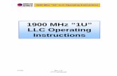 1900 MHz “1U” LLC Operating Instructions - CCI 1900 MHz Low Loss Combiner ... 5.2.8 TCP/IP Address Entry ... 1900 MHz “1U” LLC Operating Instructions CCI Confidential .