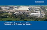 URENCO Capenhurst Site Integrated Waste Strategy · 7 MONITORING AND EVALUATION 24 7.1IWS review cycle 24 7 ... This Integrated Waste Strategy (IWS) has been prepared by URENCO and