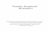Nature Inspired Robotics - University of Birminghamrjh/courses/NatureInspiredDesign/2009-10... · robotic vacuum cleaner, and TUG, a medical supplies transporter. Roomba is a small,