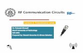 RF Communication Circuits - Sharif University of Technologyee.sharif.edu/~comm_cir-AliF/Note2.pdf · RF Communication Circuits Lecture 2: ... A microwave integrated circuit ... We