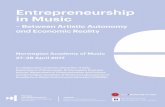 Between Artistic Autonomy and Economic Reality · – Between Artistic Autonomy and Economic Reality ... Between Artistic Autonomy and Economic Reality. ... Kjell Tore Innervik and