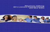Effectively Utilizing BC's Licensed Practical Nurses and ... · Effectively Utilizing BC’s Licensed Practical ... During 2006 policy discussions between the Ministry of Health,