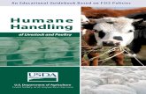 Humane Handling of Livestock and Poultry · Humane Handling of Livestock and Poultry U.S. Department of Agriculture Food Safety and Inspection Service . Introduction This booklet