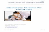 International Students Pre Arrival Pack - CBC Students Pre Arrival Pack. ... emergency contact details for their own reference. ... • Work experience certificates and resume