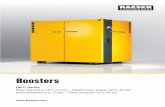 Boosters - KAESER · Since all DN series KAESER boosters are powered by IE3 ... Image: DN C series booster KAESER PET AIR This all-in-one booster system combines blower and