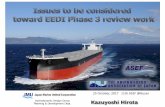 Hydrodynamic Design Group Kazuyoshi Hirota 12. Issues to...2017/10/25 · Statistics issues of reference line (ex. Bulk Carrier) The EEDI reference line was determined by the statistical