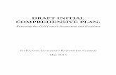 DRAFT INITIAL COMPREHENSIVE PLAN - Restore The Gulf Restoration... · This Draft Initial Comprehensive Plan ... comments that the Council received were considered and incorporated,