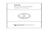 Road and Bridge Speci cations - Virginia Department of ...€¦ · iii INTRODUCTION These Road and Bridge Speciﬁcations are standard for all contracts awarded by the Commonwealth