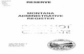 MONTANA ADMINISTRATIVE REGISTER - courts.mt.govcourts.mt.gov/Portals/189/mars/1997/1997 Issue No. 8.pdf · 8-39-14 (Board of Outfitters) Amended Notice of Proposed Amendment Licensure