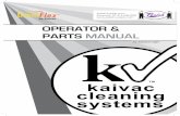 Kaivac OmniFlex Manual & Parts List - Parish-Supply.com cleaning systems kaivac T cleaning systems T Page ǀ 4 18002871136 ustomer/Technical Support opeRatoR & paRts Manual - table