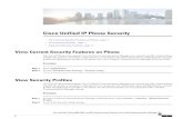 Cisco Unified IP Phone Security€¦ · Secure MeetMe Secure Phone Call Identification ... Cisco AP Configuration Common Authentication encryption Authentication Keymanagement Open