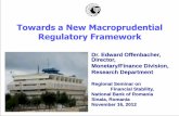 Towards a New Macroprudential Regulatory Framework … · Towards a New Macroprudential Regulatory Framework ... Israel and other countries have implemented various ... Towards a