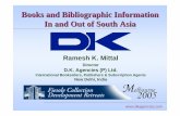Books and Bibliographic Information In and Out of South … · Books and Bibliographic Information In and Out of South Asia ... ¾LC Subject Headings ¾Dewey Decimal Classification