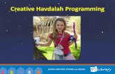 Creative Havdalah Programming - PJ Library object has its own meaning and ... lesson or asks us to think about a different ... overflowing kiddish cup. We use a full cup to show that