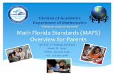 MAFS At-A-Glance Overview For Parentsbgec.dadeschools.net/files/Mathematics MAFS Handout... · Department of Mathematics Division of Academics Office of Academics and Transformation