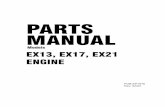 PARTS MANUAL - Small Engine Suppliers - Your online … · parts manual ex13, ex17, ex21 engine models pub-ep1676 rev. 02/03