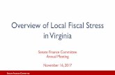 Overview of Local Fiscal Stress in Virginiasfc.virginia.gov/pdf/retreat/2017 Charlottesville/111617... ·  · 2017-11-13Overview of Local Fiscal Stress in Virginia . S. ENATE . F.