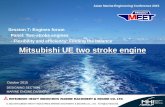 Session 7: Engines forum Panel: Two-stroke engines ... UE two stroke engine October 2015 MARINE ENGINE DIVISION DESIGNING SECTION ... – EGR Scrubber/Demister/EGR Blower are installed