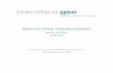 Electronic Titling: Potential and Risks - Barcelona GSE · Electronic Titling: Potential and Risks ... in the workspace can be electronically shared by parties and their representatives