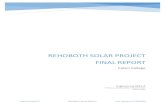 REHOBOTH SOLAR PROJECT FINAL REPORT - … 83-A REHOBOTH SOLAR PROJECT Last Updated: 1/28/2014 REHOBOTH SOLAR PROJECT FINAL REPORT Calvin College Engineering W83-A Professors Matthew