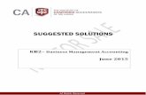 SUGGESTED SOLUTIONS - CA Sri Lanka · Suggested Solutions ... 1.3.2 Demonstrate the importance of the following concepts for cost accounting and decision making: - Kaizen costing