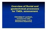 Overview of fluvial and geotechnical processes for TMDL ... gully inset within larger ravine Channel Processes Patterns of erosion and deposition Equilibrium Theory and Streams Idealized