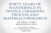 FORTY YEARS OF WANDERINGS IN TEXTILE … CHEMISTRY PROCESS AND MATERIALS RESEARCH DR. ... Reactive dyeing of cotton fabrics ... Continuous Foam Dyeing of …