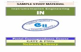 Network Theory-IN Postal Correspondence 1 SAMPLE STUDY MATERIAL€¦ ·  · 2017-07-04Network Theory-IN Postal Correspondence 1 SAMPLE STUDY MATERIAL Instrumentation Engineering