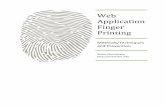 Web Application Finger Printing - WordPress.com · Usage of Web Application Finger Printing ... Google dork check 2) Regexp pattern matching 3) File existence checker 4) File Content