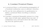 6. Laminar Premixed Flames - | University of Toronto …arrow.utias.utoronto.ca/~ogulder/ClassNotes6.pdf6. Laminar Premixed Flames • A premixed flame is self-sustaining propagation