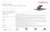 Data Sheet LIFEBOOK T902 Tablet PC - Fujitsu America 2 of 3  Data Sheet LIFEBOOK® T902 Tablet PC Technical details Modular Blu-ray RW Drive Modular Bay Battery Weight Saver