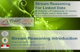 Stream Reasoning introductionstreamreasoning.org/slides/2014/10/sr4ld2014-01-stream... Agenda ! It's a streaming world ! Continuous semantics ! Data Stream Management Systems and Complex