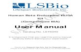 User Manual (Competitive EIA) Kit Human Beta … Beta Endorphin ELISA Kit ... User Manual Catalog No. LS-F5340 It is important that you read this entire manual carefully before starting