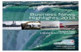 Business News Highlights:2013 - Niagara Falls, Ontario · Business News Highlights: 2013 Niagara Falls: ... new North American and international markets. ... fireworks boat tours
