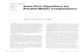 Data-Flow Algorithms for Parallel Matrix Computationsoleary/reprints/j19.pdf · Parallel Matrix Computations ... data-flow algorithms for matrix computations might be ... August 1985