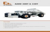 AARD 30DT & 33DT - Aard Mining Equipment · AARD 30DT & 33DT High power-to-weight ... Brand/model Mercedes OM501 LA Stage IIIA ... FUEL Fuel tank capacity 400 litres Primary fuel