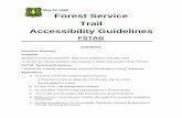 May 22, 2006 Forest Service Trail Accessibility Guidelines · May 22, 2006 Forest Service Trail Accessibility Guidelines FSTAG Contents Executive Summary Preamble: Background and