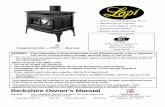 Introduction - fireplacex.com · 2 Introduction Travis Industries 100-01187_000 4070219 Introduction We welcome you as a new owner of a Lopi Berkshire stove. In purchasing a Berkshire