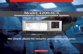 Keithley 4200-SCS Semiconductor Characterization System …€¦ ·  · 2011-10-07Model 4200-SCS Semiconductor Characterization System ... Standard 10/100 BaSE-T network ... the