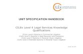 UNIT SPECIFICATION HANDBOOK - CILEx Law School 4 Unit specifications... · UNIT SPECIFICATION HANDBOOK ... 1.4 Definition by reference to relevant case law, particularly the comments