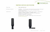 SPECIFICATION - Taoglas Page 1 of 30 SPECIFICATION Part No. : TG.10.0113 Product Name : Triton - 4G/3G/2G Terminal Antenna for Cellular Gateways and Routers with Assisted GPS Hinged