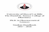 Ph.D. in Pharmaceutical Sciences - UH Hilopharmacy.uhh.hawaii.edu/academics/graduate/documents/F2017-2018PhD...Ph.D. in Pharmaceutical Sciences Graduation Requirements 1. Successful