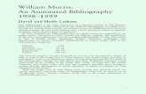 William Morris: An Annotated Bibliography 1998-1999 · William Morris: An Annotated Bibliography 1998-1999 ... William Morris" An Annotated Bibliography: ... of the Victorian age,