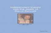 Independent Inquiry into the death of David Bennett · Independent Inquiry into the death of David Bennett David ‘Rocky’ Bennett 1960 - 1998 ... with Sir John Blofeld, a retired