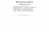 Hermeneutics - Let God be True – Lesson Two - Page 1 of 43  Hermeneutics Lesson Two Review of Lesson One Large Context – No …