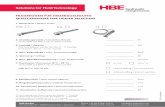 Solutions for Fluid Technology - HBE Hydraulics · Solutions for Fluid Technology QUESTIONNAIRE FOR HEATER SELECTION ... 11 is required. 09/15 HBE GmbH Hönnestraße 47 | 58809 Neuenrade
