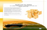 DUPLEX FILTERS · the construction of the vessel according to the different ... Russian code: GOST + Technical Passport for Russian ... Brazilian regulation NR 13 for pressure vessel