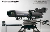 Studio Handy Camera - Panasonic Business | Product … ·  · 2014-10-28The newly developed AK-HC3800 Studio Handy Camera ... processing within the DSP produces highly detailed,