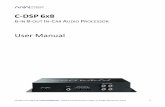 C-DSP 6x8 User Manual 6x8 User...leverages the inherent flexibility of DSP (digital signal processing) to deliver a range of flexible but cost-effective solutions. Hardware unit In